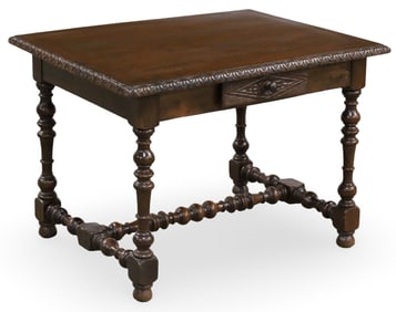 FRENCH OAK WRITING TABLE, 19TH C.