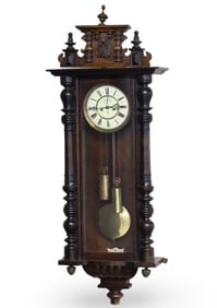 GUSTAVE BECKER REGULATOR WALL CLOCK