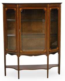 HEPPLEWHITE STYLE INLAID VITRINE