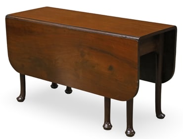 ENGLISH MAHOGANY DROP LEAF DINING TABLE