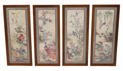 SET OF 4 ORIENTAL FRAMED PRINTS