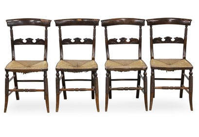 SET OF 4 HITCHCOCK SIDE CHAIRS