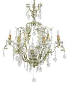FRENCH DESIGN 7 LIGHT CRYSTAL CHANDELIER