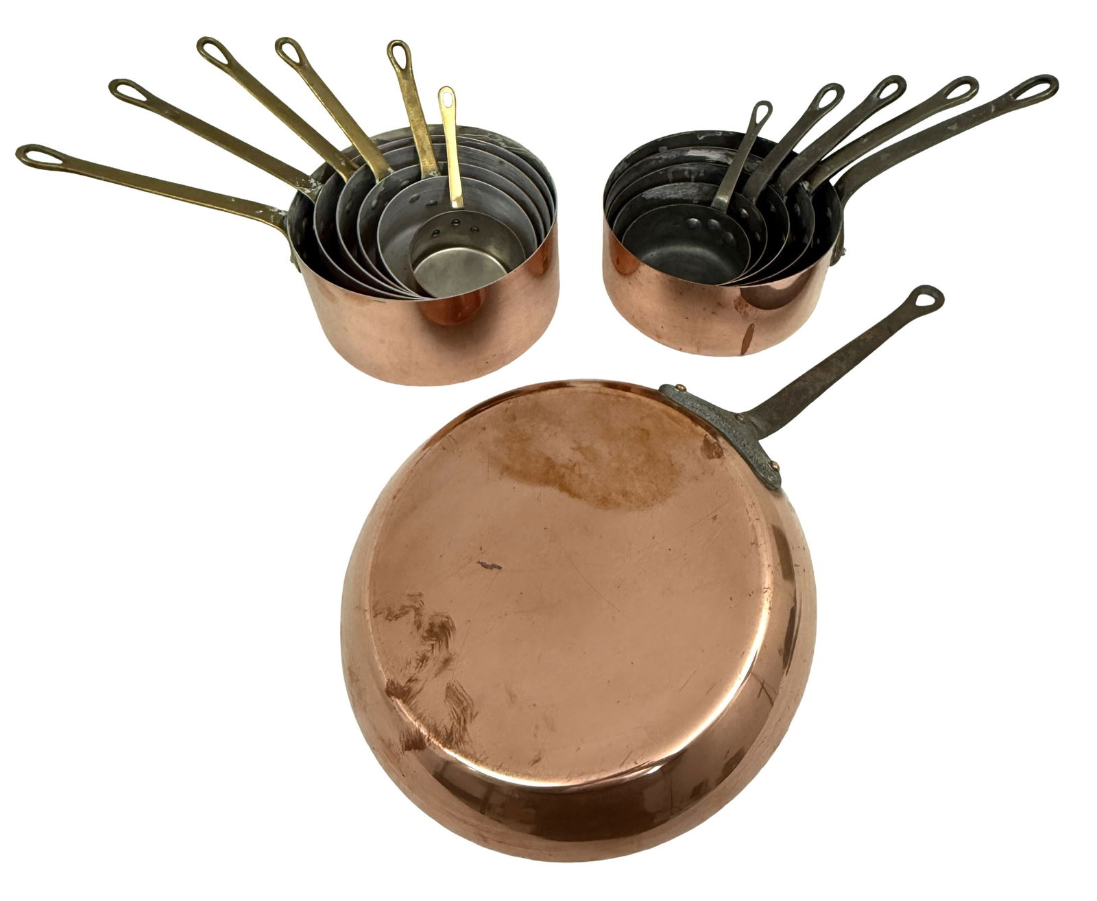LARGE SET OF FRENCH COPPER COOKWARE (1 of 6)