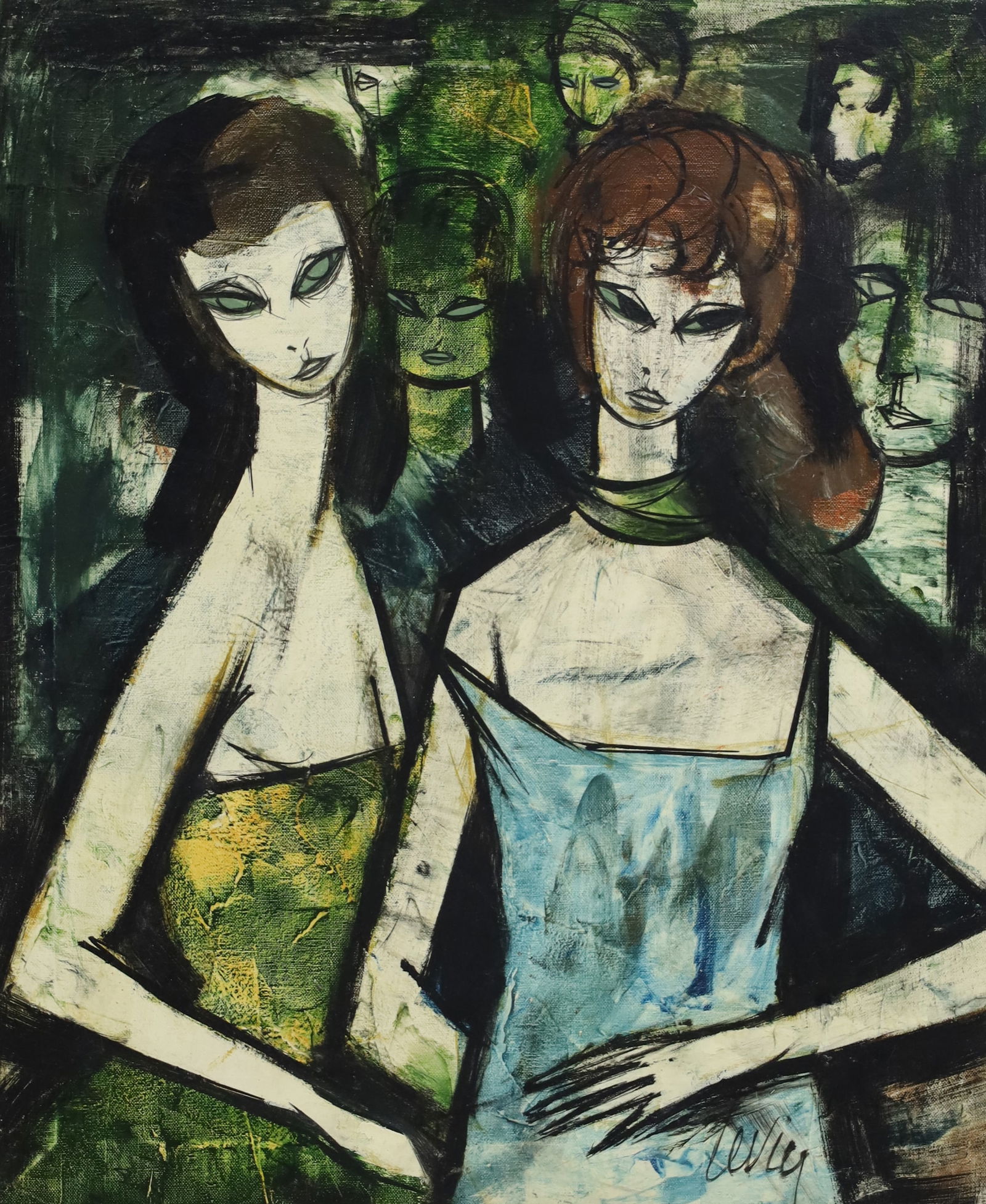 CHARLES LEVIER (FRENCH, 1920-2003) DUEX FEMMES (1 of 6)