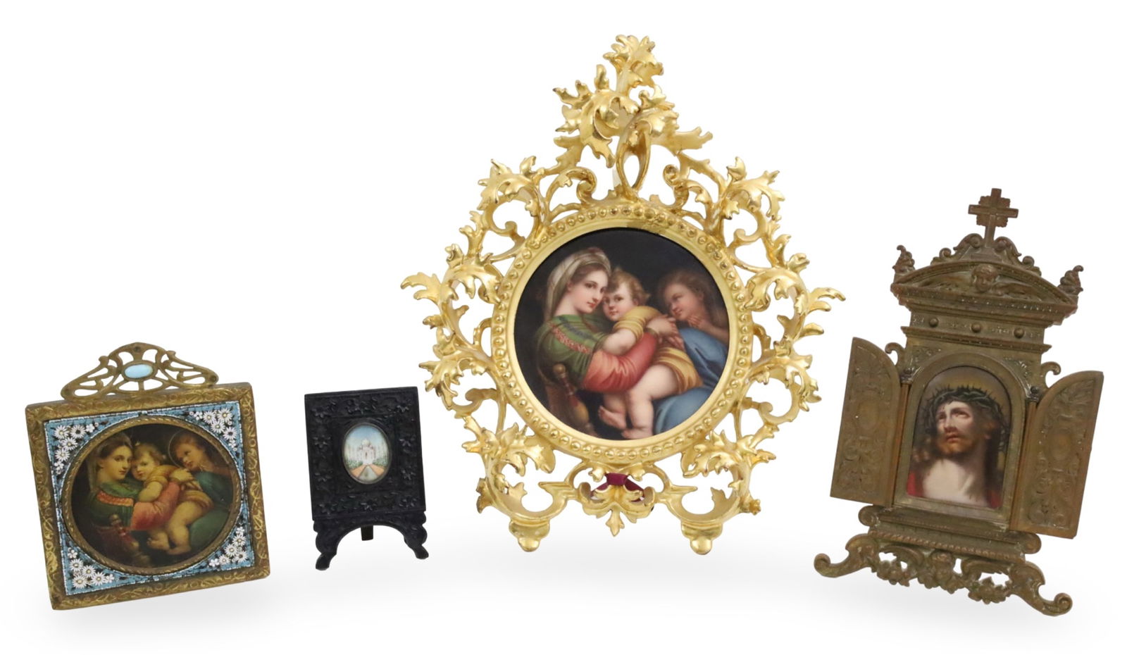 4PC LOT OF ART INCL. RAPHAEL MADONNA (1 of 10)