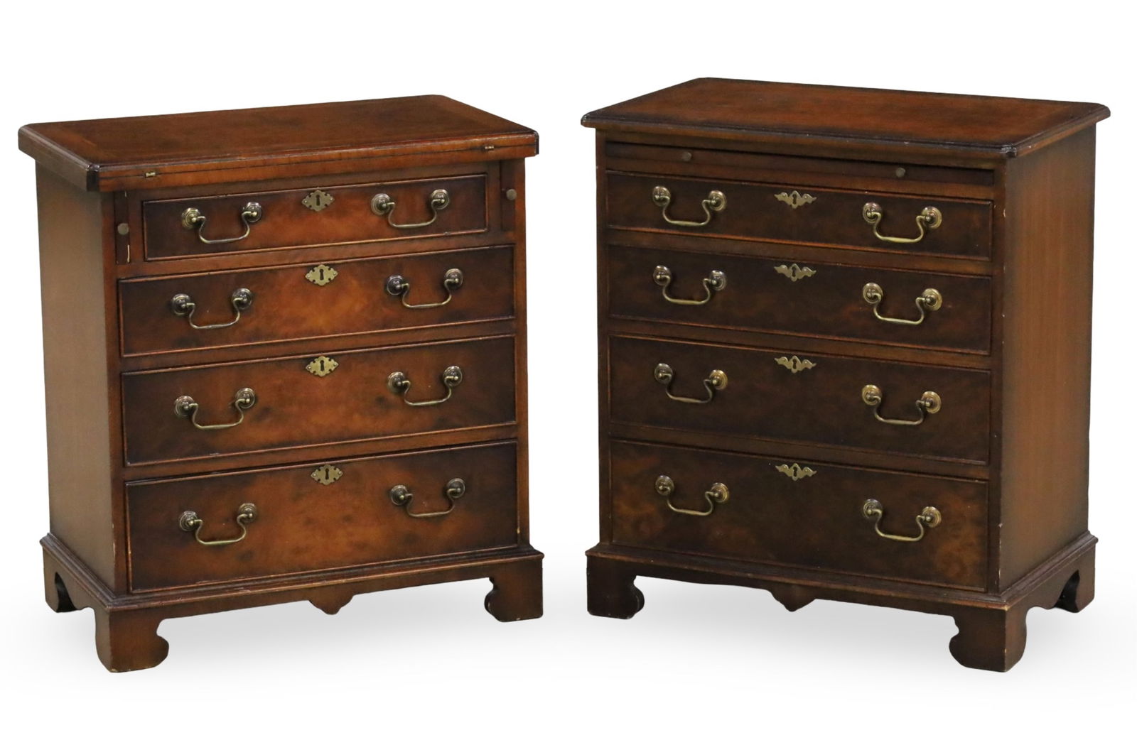 COMPANION PAIR OF ENGLISH BACHELORS CHESTS (1 of 3)