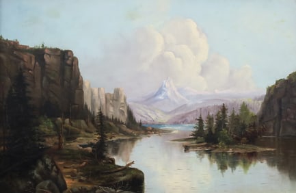 HUDSON RIVER SCHOOL O/C PTG, 19TH C.