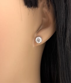 14K WHITE GOLD DIAMOND EARRINGS