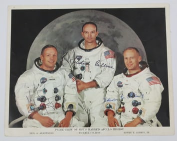 NASA SIGNED PHOTOGRAPH, APOLLO 11 ASTRONAUTS
