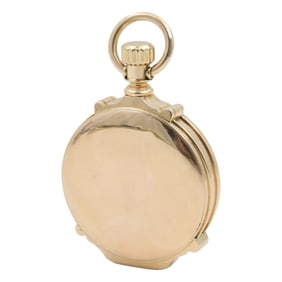 14K GOLD WALTHAM HUNTER CASE POCKET WATCH