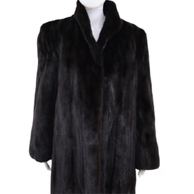 LADIES BLACK MINK COAT, PICKETTS