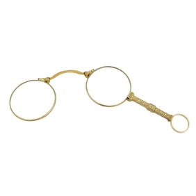 14K GOLD LORGNETTE OPERA GLASSES