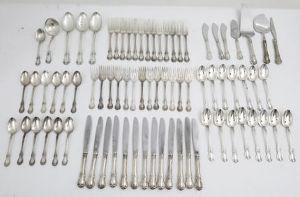66PC STERLING FLATWARE, TOWLE, OLD MASTER, 87 TOW