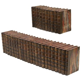 33PC SET OF ANTIQUE BOOKS, COOPER'S WORKS