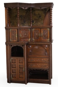FRENCH BRETON CORNER CABINET