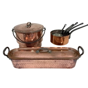 FRENCH COPPER COOKWARE SET