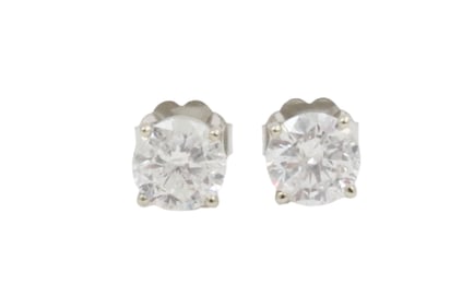 14K DIAMOND STUD EARRNGS