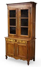 FRENCH PROVINCIAL WALNUT BUFFET DEUX CORPS