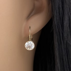 14k DIAMOND EARRINGS 2.44CTS