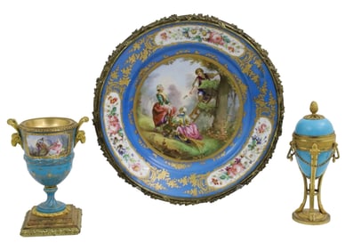 3PC FRENCH PORCELAIN INCL. SEVRES