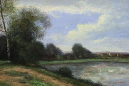 FRENCH SCHOOL OIL ON CANVAS PTG, L. STEFANO