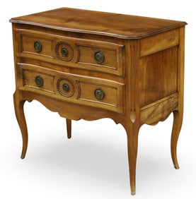 LOUIS XV STYLE WALNUT BOUDOIR CHEST