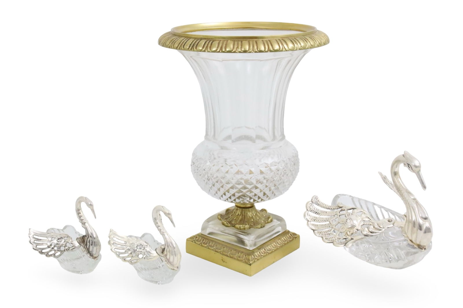 4PC LOT OF CRYSTAL AND STERLING INCL. BACARRAT (1 of 5)