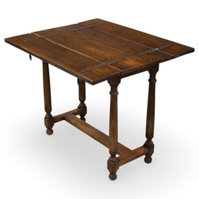 FRENCH OAK GAME TABLE