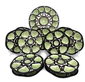 12PC CELADON OYSTER SET