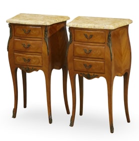 PR LOUIS XV STYLE BRZ MTD M/T COMMODES