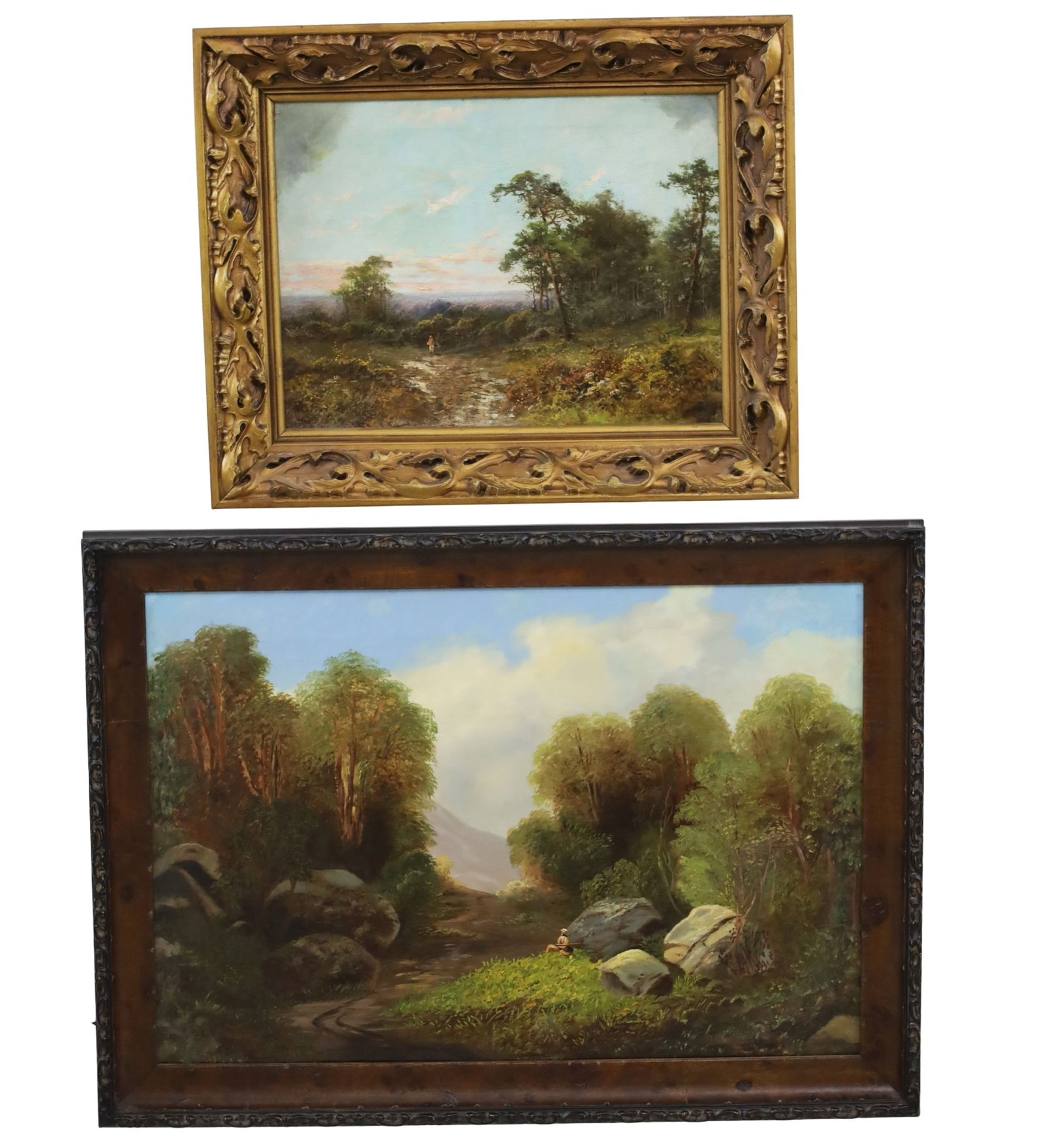 TWO O/C LANDSCAPE PTGS, INCL. GERRY, 19TH C. (1 of 6)