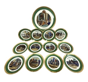 GEIN FRANCE "NAPOLEONIC BATTLES" PORC. PLATES