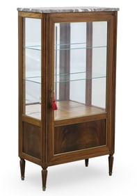 LOUIS XVI STYLE MAHOGANY VITRINE