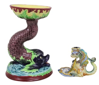 2PC ITALIAN MAJOLICA