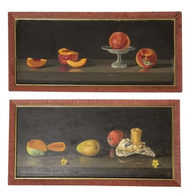 PAIR OF STILL LIFE FRUIT PAINTINGS