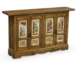 COUNTRY FRENCH CARVED WALNUT BUFFET