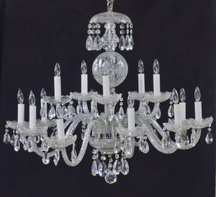 WATERFORD STYLE 15 LT CRYSTAL CHANDELIER