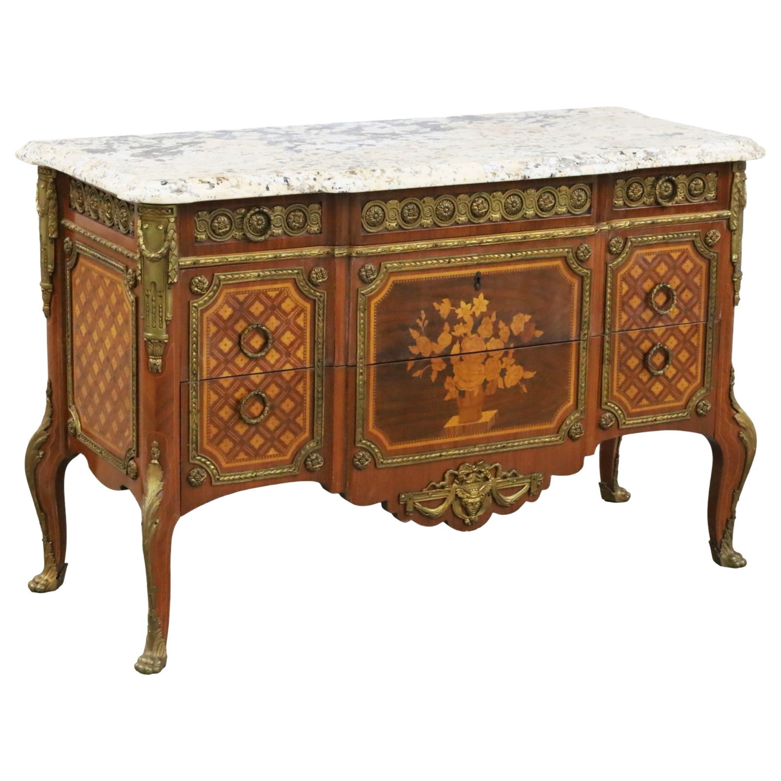 LOUIS XV STYLE COMMODE, MANNER OF LACROIX (1 of 8)
