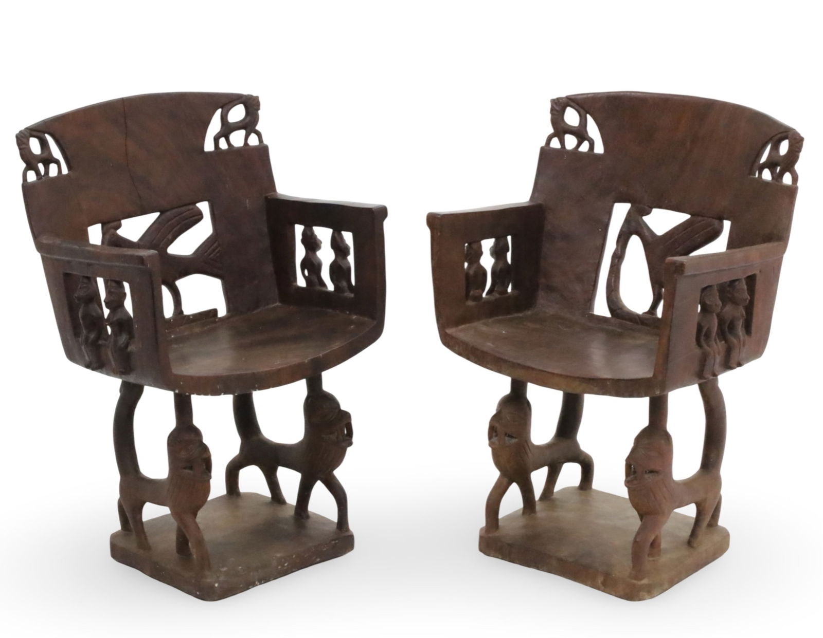 PR AFRICAN BENIN FON ARMCHAIRS (1 of 5)