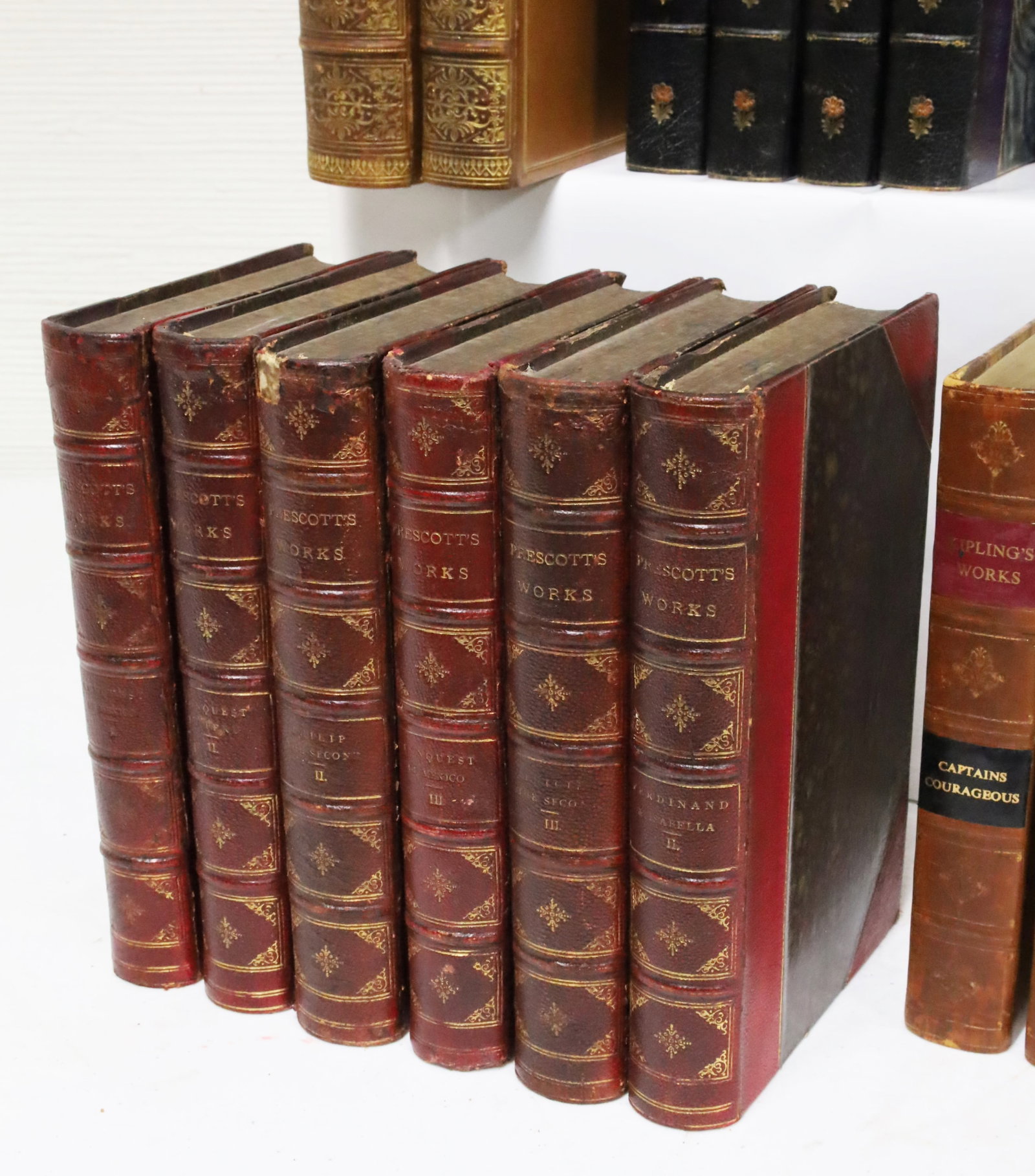 20PC L/B BOOKS, KIPLING, PRESCOTT, LOWELL, OTHERS - 2