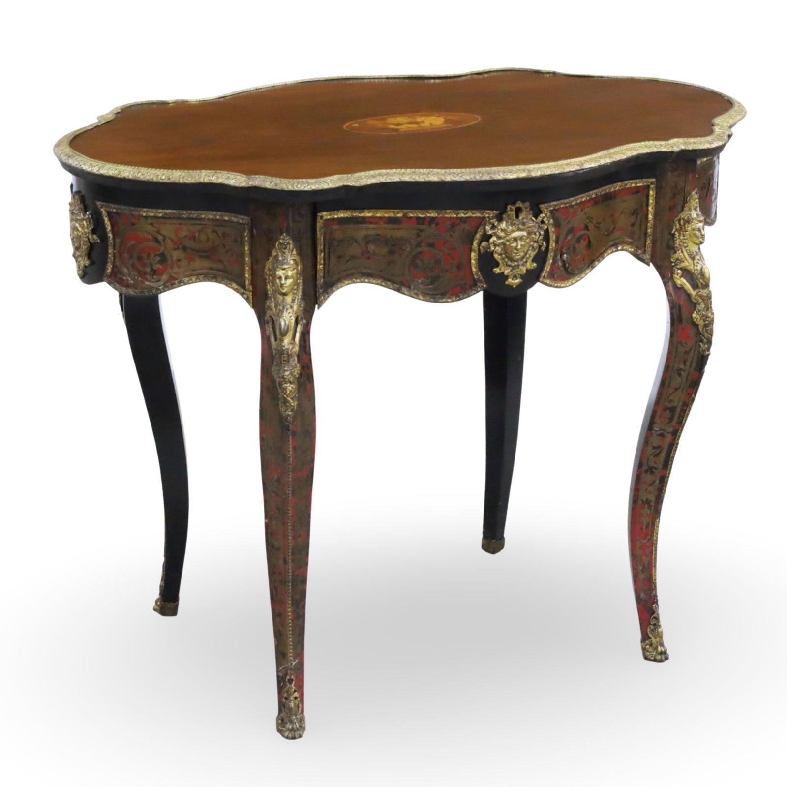NAPOLEAN III BOULLE STYLE CENTER TABLE (1 of 6)