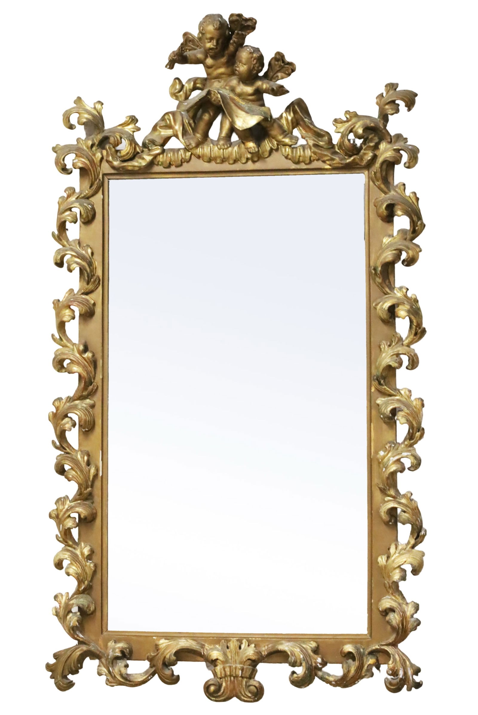 PALACIAL LOUIS XV STYLE GILTWOOD MIRROR (1 of 6)