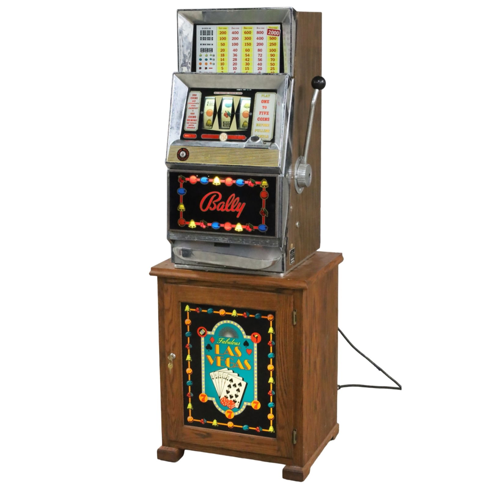 BALLY 25 CENT MONEY HONEY SLOT MACHINE (1 of 5)