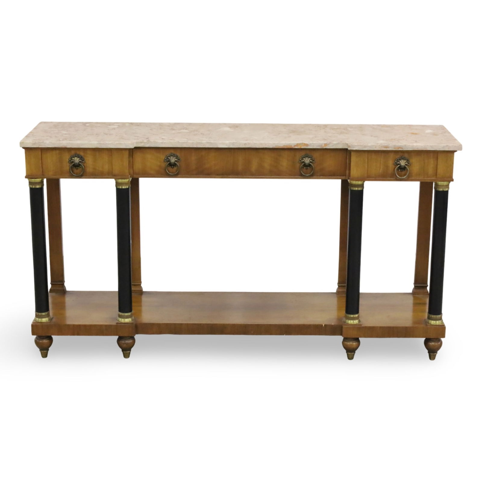 FRENCH EMPIRE STYLE MARBLE TOP CONSOLE, WIDDICOMB (1 of 4)