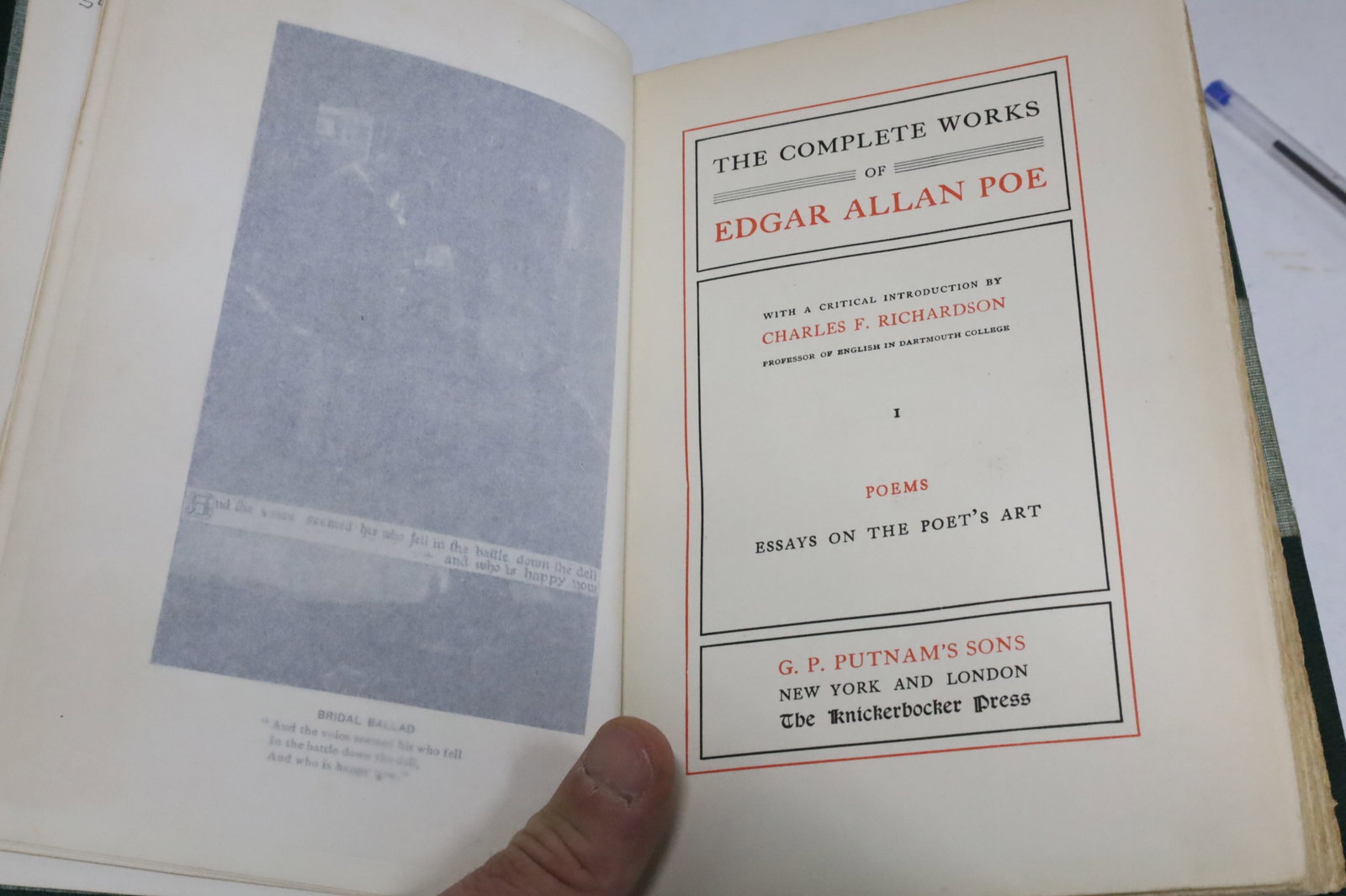 37PC L/B BOOKS, INCL. POE, D'ARBLAY, EMERSON, ETC - 3