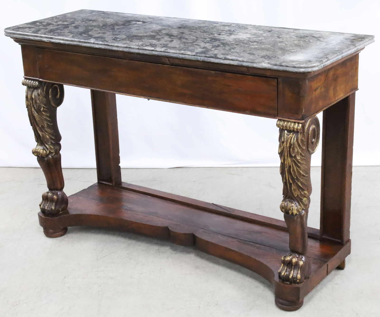 FRENCH REGENCY MARBLE TOP CONSOLE - 3