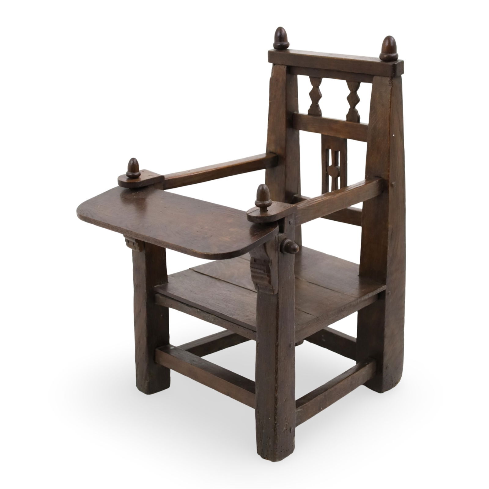 ENGLISH OAK CHILDS CHAIR, 18TH C. (1 of 4)