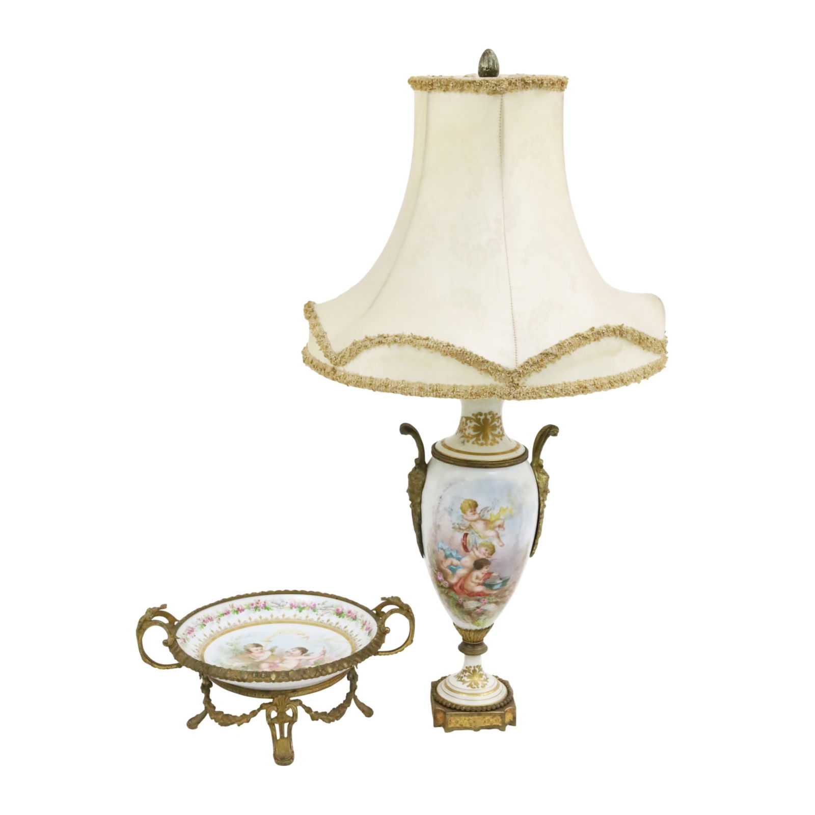 2PC LOT OF FRENCH PORCELAIN (1 of 10)