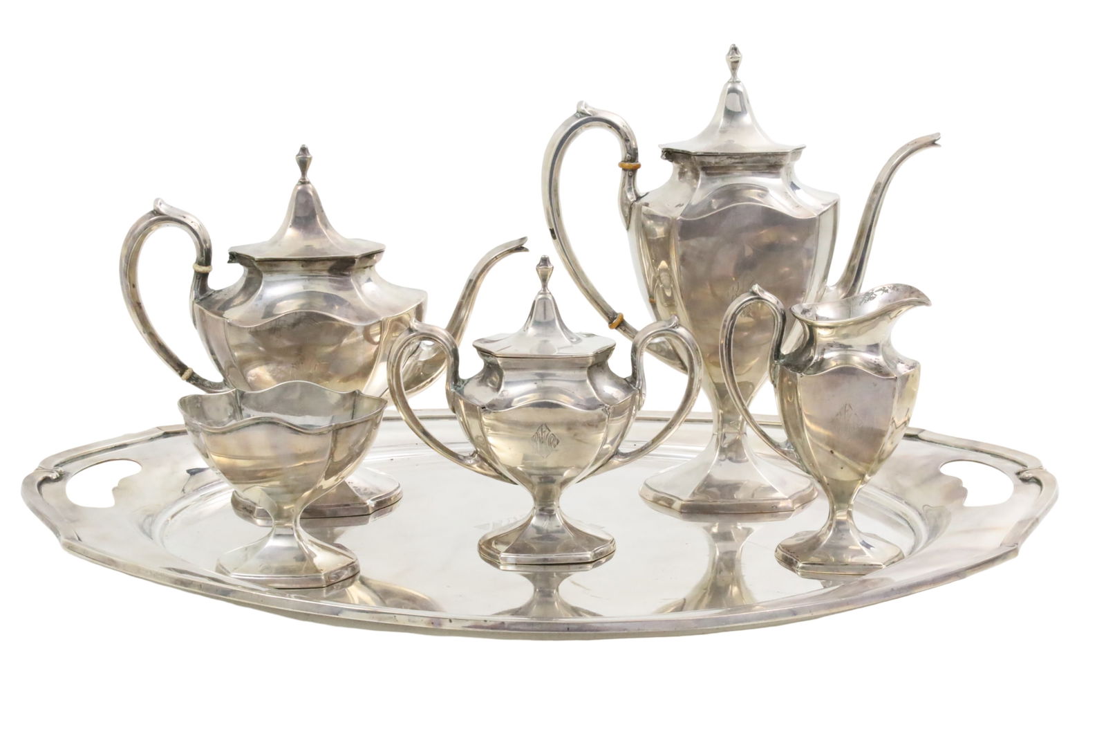 6PC STERLING TEA SERVICE, INTERNATIONAL, 133 TOW (1 of 6)